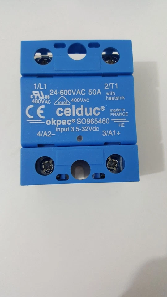 for Celduc Okpac Solid State Relay SO965460 50A/24-600VAC 963460 SO867070 PLC - Image 3 of 4