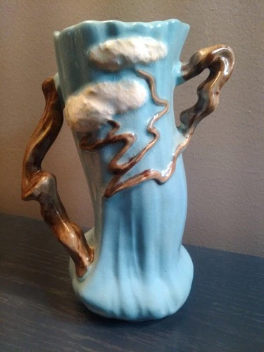 Vintage Original Roseville Art Pottery Ming Tree Vase 582-8 Ex Condition/USA