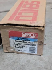 Case of 5,000 Senco Q25BRB 7/16" Crown 2-1/2" Leg 15 Ga Bright Basic New In Box