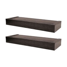 High Mighty 18 Inch Modern Floating Shelf Holds Up To 15 Pounds, Espresso
