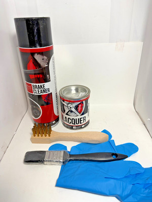 OMAC Brake Caliper Cleaner & Texas Red Matte Lacquer + Extras