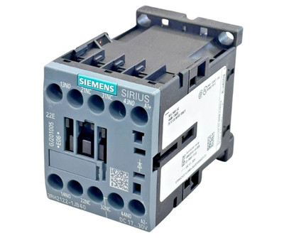 Siemens 3RH2122-1JB40 Auxiliary Contactor Relay 10A 17 30V AC/DC 2NO+2NC