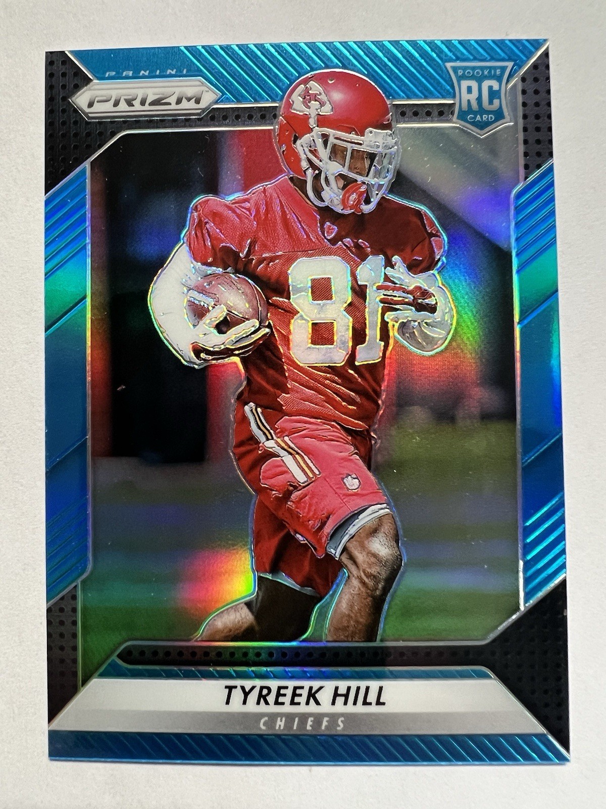 2016 Panini Prizm Tyreek Hill /199 Light Blue Prizm Rookie RC #296 Chiefs