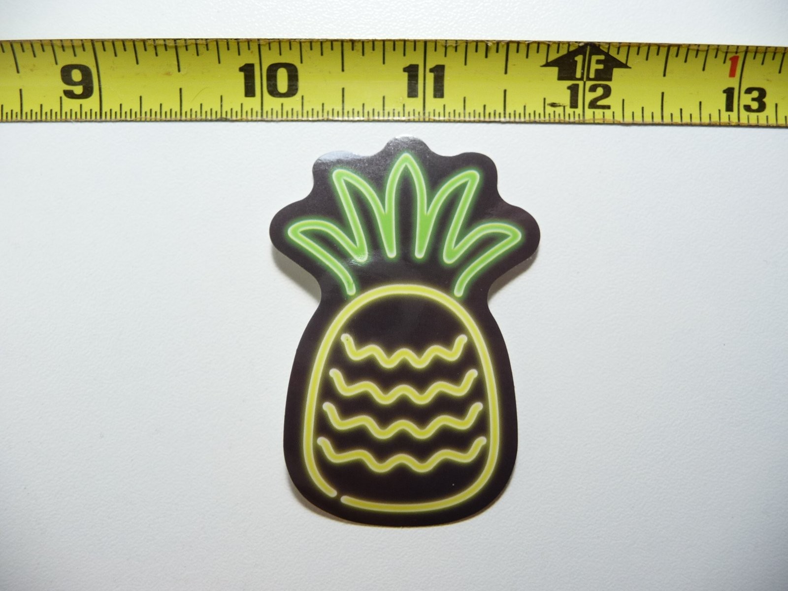 Neon Pineapple Decal Sticker for Laptop Fun Cute Fruit Decor
