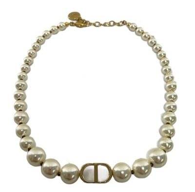 DIOR 30 Montaigne パールネックレス Christian Dior Pearl Necklace Choker Gold 30 MONTAIGNE | eBay