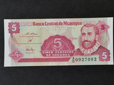 1991  - Nicaragua - 5 Centavos Banknote - Uncirculated
