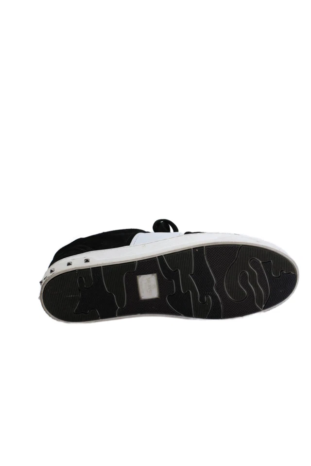 Женские замшевые спортивные кроссовки Valentino Garavani Rockstud черные размер 8,5 - Изображение 4 из 4