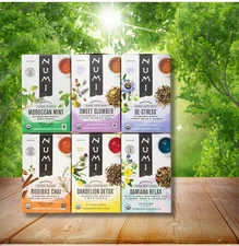 Numi Organic Relax & Unwind Variety Pack 12 Boxes (18 tea bags per box)