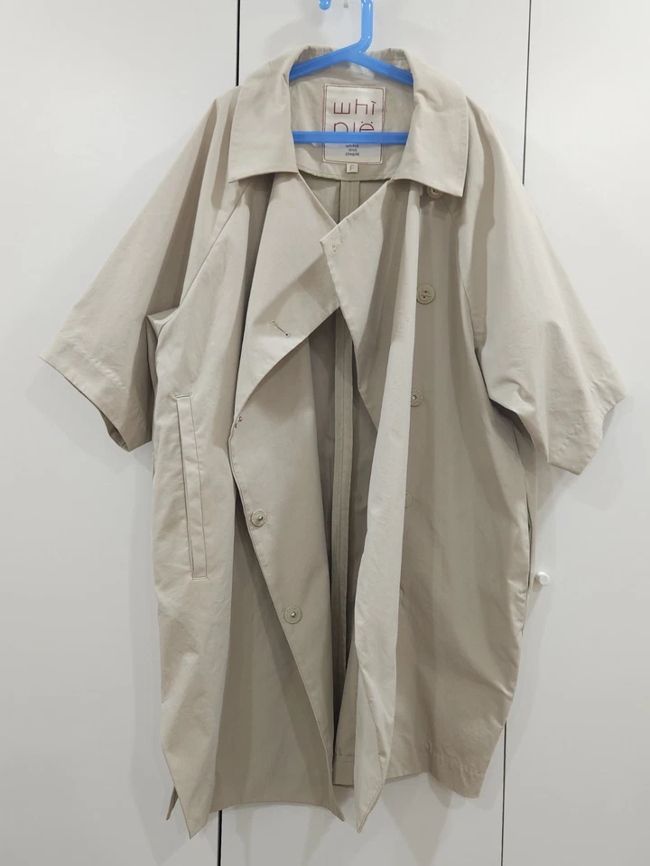 Whiplë Oversized Water Repellent Trench Coat Three-Quarter Sleeve - Image 4 of 4