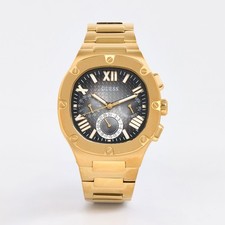 Guess Headline GW0572G2 Men’s Gold Stainless Steel Black Dial Watch