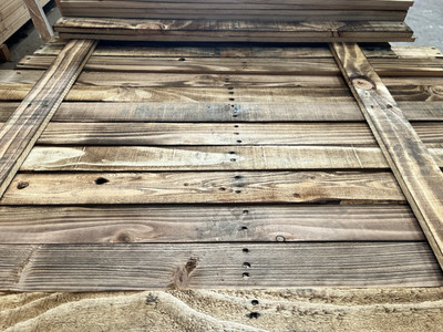 Palette De 5m² De Bardage Bois Recyclé Blanchi (white Wash) - Épaisseur 18mm - Neuf