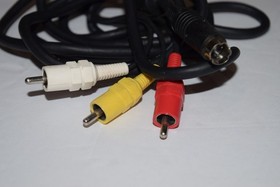 Composite AV Cable OEM Sega for Saturn Console Video Game System Lot of 8