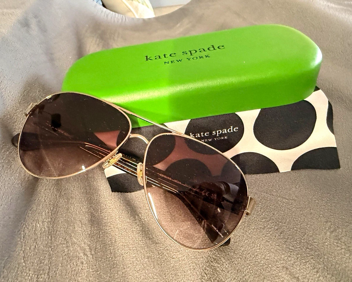 Kate Spade Sunglasses OS Brown Gold Rimless Butterfly Gradient New In Box Kate Spade Womens Scottie 0CW2 CC Butterfly Sunglasses Gold  main image 4