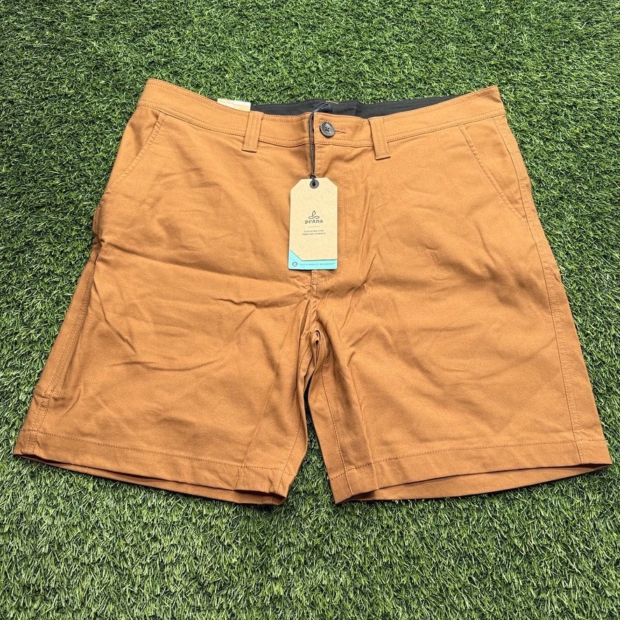 Prana Almeda Shorts Mens Multiple Sizes (34,36,38) Brown Outdoor Hiking