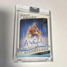 Topps 2023-24 Topps Three Basketball Alex English Rain Drops Auto RS-AE 34/49