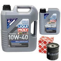MotoröL Set MOS2 10W-40 Liqui Moly 6 Liter + ÖLfilter FüR Opel Omega B Astra G