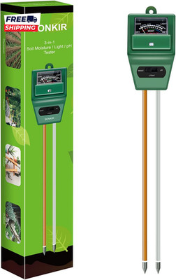 Soil Ph Meter  MS02 3-In-1 Soil Moisture/Light/Ph Tester Gardening Tool Kits