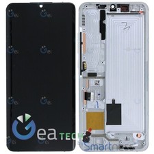 DISPLAY LCD XIAOMI MI NOTE 10 M1910F4G / PRO SERVICE PACK ORIGINALE FRAME BIANCO