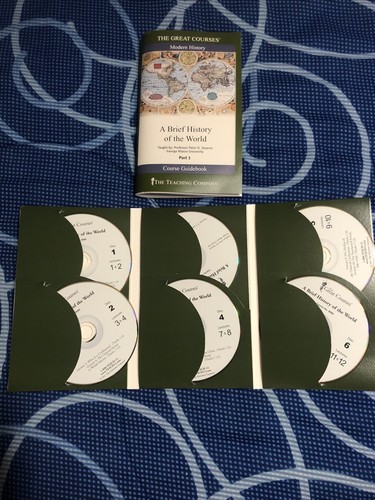 Great Courses: A Brief History of the World 3 Part, 18 Audio CDs W/ Guidebooks - Picture 3 of 11