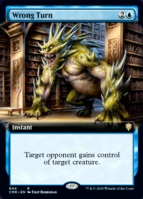 1x Wrong Turn 644 Commander Legends Extended Art Foil (MTG)