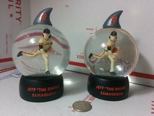 (lot of 2) San Francisco SF Giants Jeff Samardzija Shark Snow Globe SGA - NO BOX