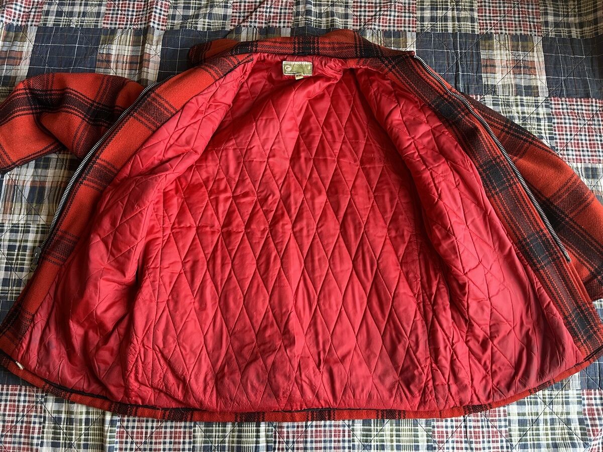 Vintage Wool JC Penney Buffalo Plaid Flannel Hunting Jacket Vintage Wool JC Penney Buffalo Plaid Flannel Hunting Jacket