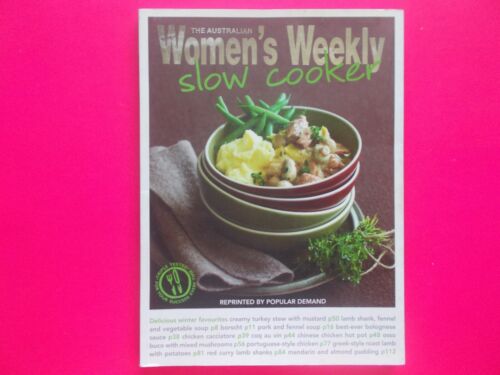 THE AUSTRALIAN WOMEN'S WEEKLY - SLOW COOKER COOKBOOK - ONE POT / CASSEROLE - Picture 1 of 5