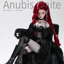 1/4 SD BJD Doll Jointed Face Makeup Eyes Handmade Resin Female Girl DIY Toy Gift