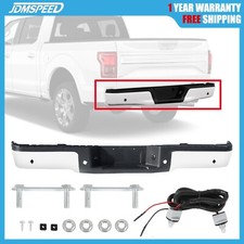 Rear Step Bumper Assembly For 2009-2014 Ford F-150 F150 Chrome With Sensor Holes