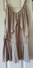 Beautiful Licorice Taupe Womens Top SIZE S
