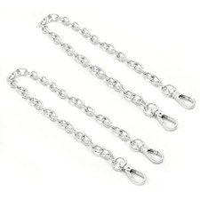 Piutouyar Purse Chain,Purse Extender Chain,Replacement Purse 40cm/15.7" Silver