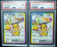 Pikachu EX 219/191 Surging Sparks Pokemon Card PSA 9 Mint
