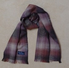 Vintage Cashmillion scarf / muffler, brown 100 acrylic, 12" x 52", super soft
