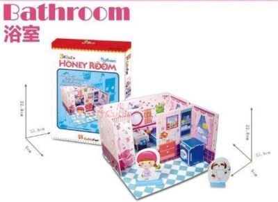 CubicFun 3D Puzzle DIY-Series ''Honey Room-Bathroom'' 41 pc NEW