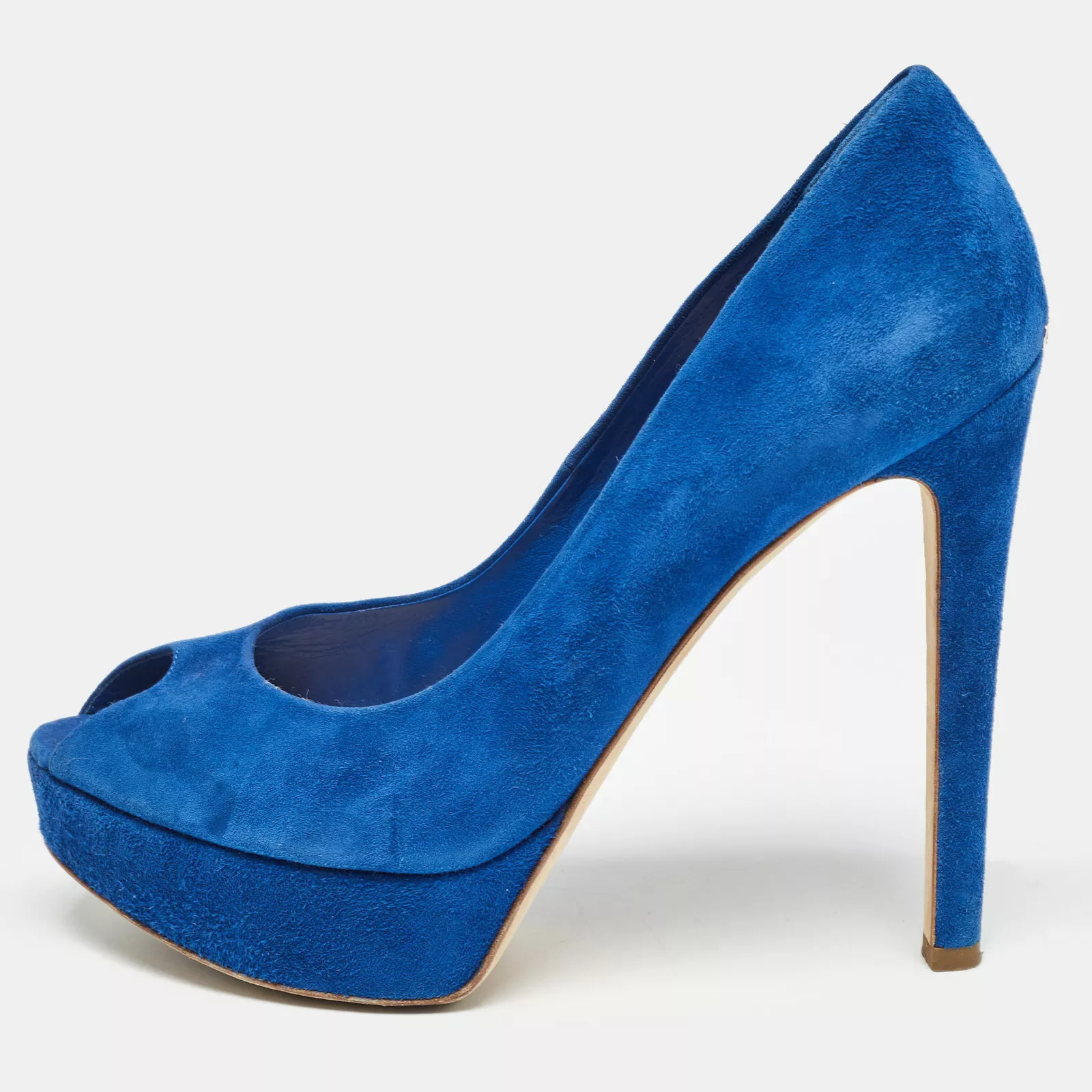 Escarpins Miss Dior en daim bleu taille 39