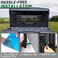 Heavy Duty 1/4'' Rear Windshield for CFMOTO UFORCE 1000 2019-2024/1000 XL 2022+