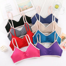 Seamless Sports Bra Wire Free Crop Top Vest Comfort Stretch Shape Wear Bra Yoga