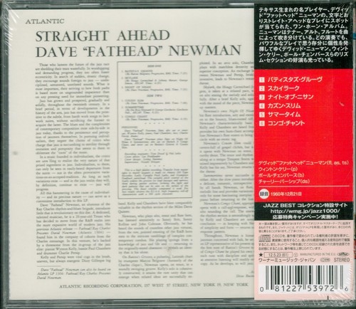 David Fathead Newman – Straight Ahead / CD New & Sealed With OBI - Picture 2 of 2