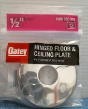 Oatey  1/2" Hinged Floor & Ceiling plate  (1000 050 062) FS