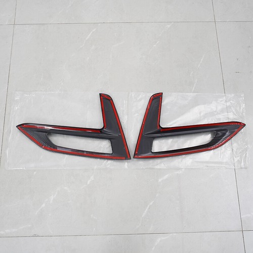 Carbon Fiber Front Fog Light Lamp Frame Cover Trim For Nissan Sentra 2020-2024 - Picture 8 of 15