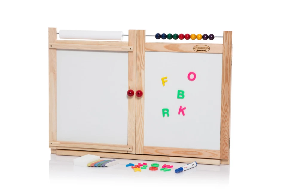 WANDTAFEL SARA 3 Schreibtafel Magnettafel Schultafel Kindertafel Papierrolle - Bild 2 von 4