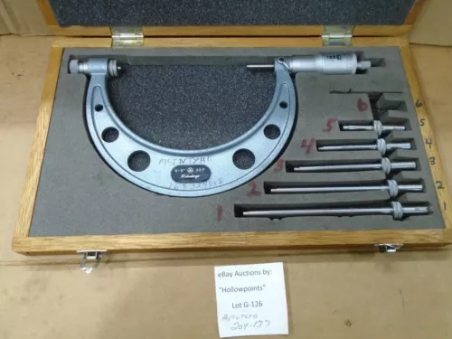 Mitutoyo 204-137 Outside MIcrometer Mechanical Digit Readout 0-6"  .001"   G126