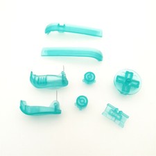Fluorescent Buttons Set Keypads L R A B For GameBoy Advance GBA -Clear Green