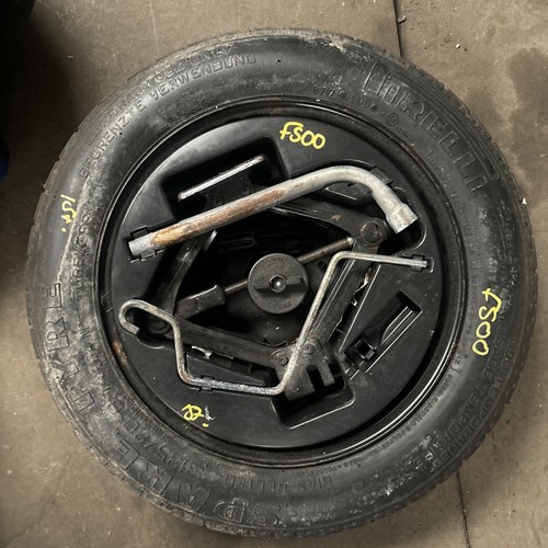 GENUINE FIAT 500 & FORD KA SPACE SAVER SPARE WHEEL + JACK KIT 135/80