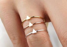 Triangle Ring, Minimalist Ring, Stacking Ring, Gold Dainty Ring, Gold Filled