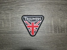 Triumph Motorcycle Embroidered Iron On Patch 3" x 3"