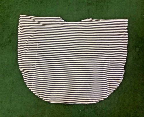H&M Black & White Stripe Jersey Batwing Top 8-10 Years - Picture 8 of 8