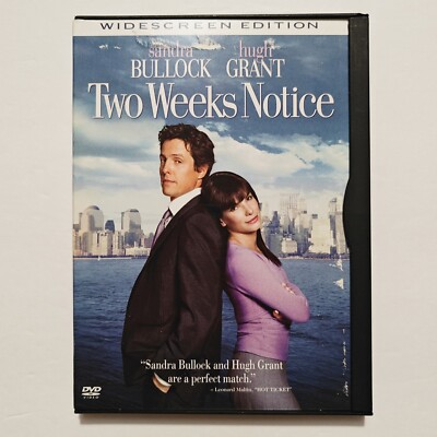 Two Weeks Notice [2002] (DVD, Widescreen) Sandra Bullock Snapcase - EXCELLENT