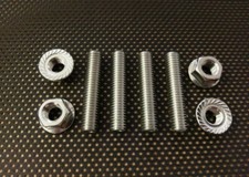 Yamaha XV1100T VIRAGO m8 Stainless Steel exhaust Studs & FLANGE NUTS