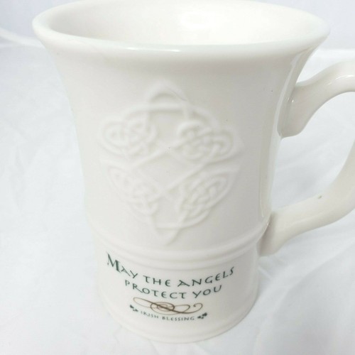 Irish Blessing Cup Mug ''May The Angels Protect You'' By Russ 4" tall Celtic EUC - Picture 2 of 10